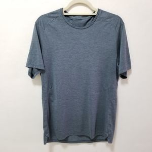 Lululemon Mens Top Tee Tshirt Short Sleeve Crew Reflective Activewear Gray S